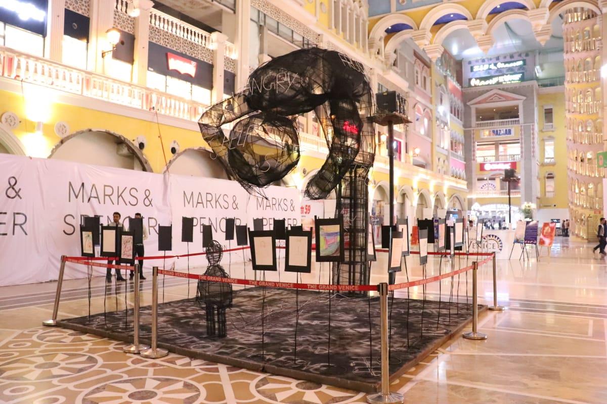 Installation, Grand Venice Mall, panel 1