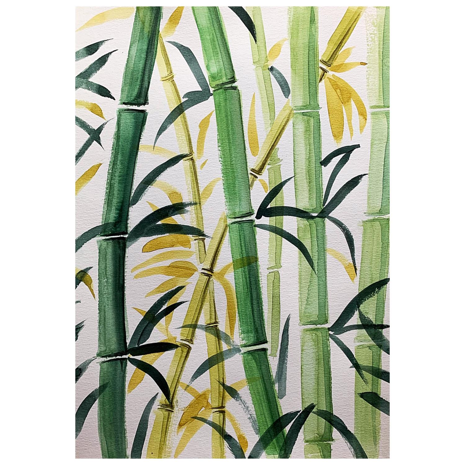 Standing Tall - Mixed media on paper, A3