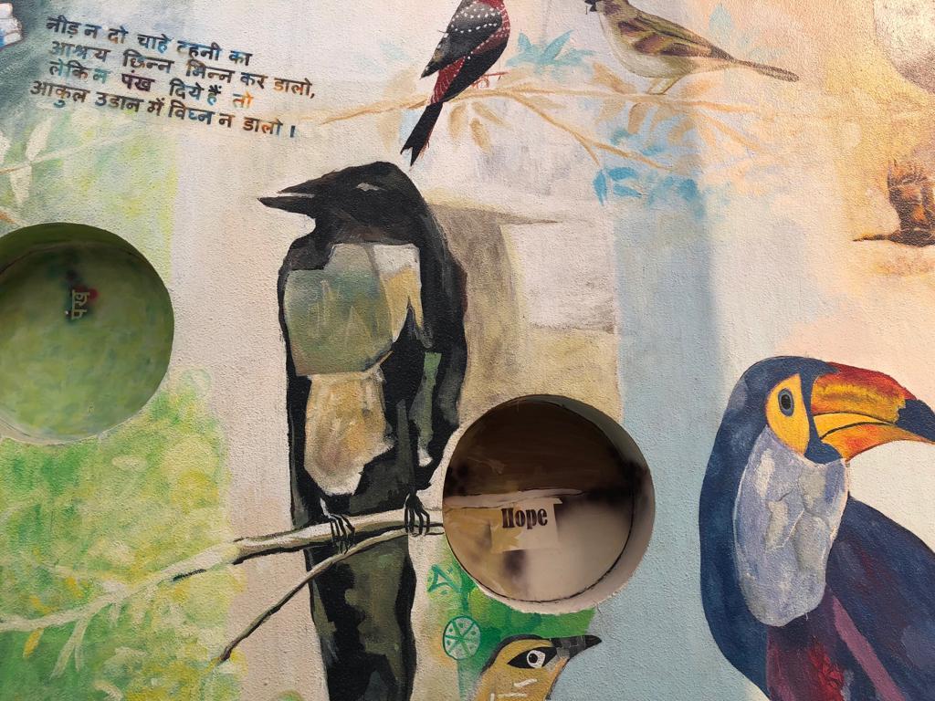 Mural Art on School Wall, panel 2