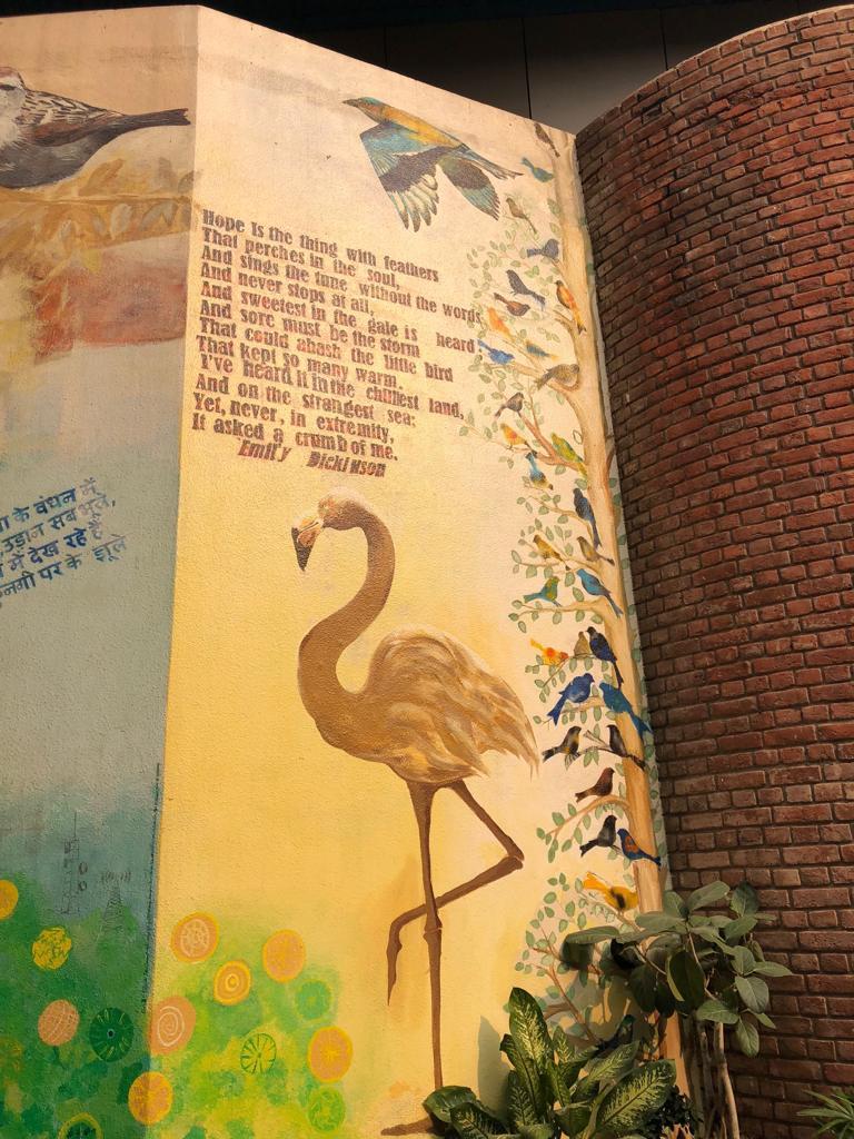 Mural Art on School Wall, panel 4