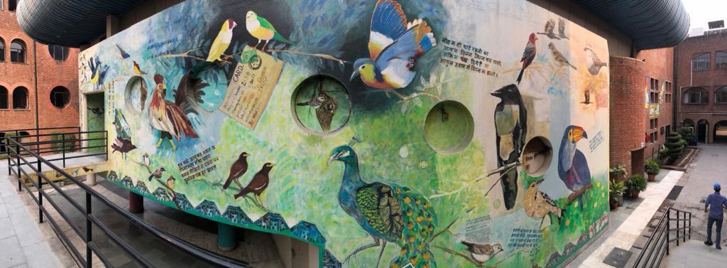 Mural Art on School Wall, panel 1